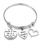 AKTAP Daughter in Law Bracelet Stepdaughter Gifts We Are Blessed to Have You As A Part Of Our Family Bride to Be Gift Step Daughter Gifts from Stepmom Adoption Jewelry (bonus daughter bracelet)