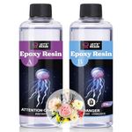 LET'S RESIN Resine Epoxy Transparente,16oz/472ml Bubble Free & Low Odor Clear Resin for Jewellery, Coasters, Casting, Bookmarks, DIY Craft,High Gloss Resin Kit for Beginners