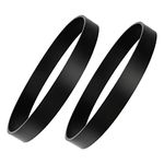 2-Pack Black Vacuum Belts Style 7 9 10 12 14 16, Replacement Vacuum Belts for Bissell 3031120, 32074, 2031093 Models Black