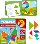 QUOKKA Magnet Board Game for Kids 3-5 - Tangram Game Kids Ages 4-8 - Travel I Road Trip I Plane I Car Ride - Board Toddler Travel Toys