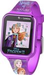 Accutime Kids Disney Frozen Smart Watch with Camera for Kids and Toddlers - Interactive Smartwatch for Boys & Girls with Games, Voice Recorder, Calculator, Pedometer, Alarm, Stopwatch, Purple, 40mm,