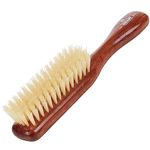 Kent Brushes Ladies Finest, Dark Wood Soft White Bristle DA45 Brush, Ideal For Fine, Thinning And Receding Hair, Narrow Brush With Soft Bristles