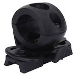 Tactical Helmet Flashlight Holder, Torch Flash Holder Mount for Rail Quick Release Portable Plastic Bracket with Screws Airsoft Fast Adjustable Light Accessories for Combat Games Hunting