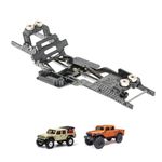 RampCrab Carbon Fiber Chassis Kit for SCX24, 7° Angled Skid, LCG Chassis Kit for Axial SCX24 SCX24 Gladiator & Dodge Power Wagon