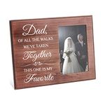 FINGERINSPIRE Father of The Bride Gift Picture Frame Commemorative Photo Frame Gift From the Bride to Dad - Dad, 0f All The Walks We've Taken Together, This One is My Favorite-10x15cm Photo