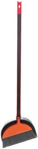 Lightweight Broom and Dust Pan Set, Adjustable Detachable Broom with Standing Dustpan, Collapsible Broom Dustpan Combo for Home Kitchen Cleaning