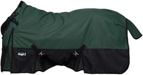 Tough1 1200D Turnout Sheet with Snuggit Neck Hunter Green 78"