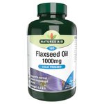 Natures Aid Flaxseed Oil 1000Mg 180 Capsule