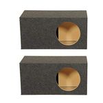 Q Power Single 12 Inch SPL XL Side Ported Subwoofer Enclosure HD112VL (2 Pack)