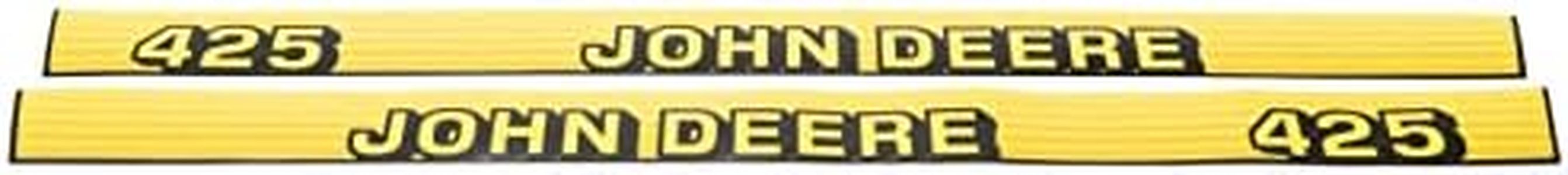 John Deere Juego de adhesivos para capó 425 para tractores superiores a la serie 070001 M130320 M130321