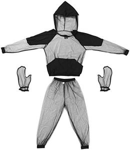 Lixada Mosquito Suit - Whole Body Repellent Bug Jacket Mesh Hooded Suits Men Women Ultra-fine Mesh Insect Protective for Outdoor Fishing Hiking Camping Gardening Farming