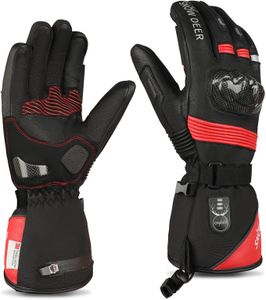 SNOW DEER Heated Motorcycle Gloves – Rechargeable Electric Winter Riding