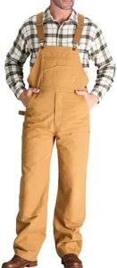 CHRONOLINE Men's Sturdy Canvas Bib Overalls Multi Pockets Utility Workwear | water-repellent canvas mens overalls with adjustable shoulder straps and tool pockets for everyday work and layering