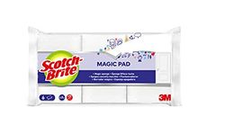 Scotch-Brite Magic Easy Eraser Sponge, 6 Pieces - Removes Variety of Stains and Marks without Chemicals