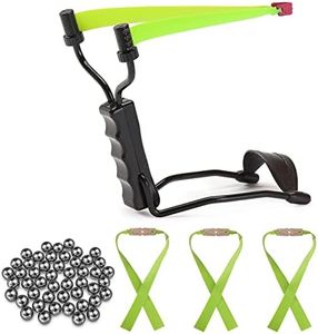 CHILION Slingshot Professional Slingshots with Wrist Support, Elastic Slingshot Replacement Rubber Band (Flat Bands)