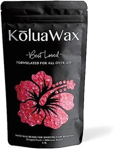 KoluaWax Hard Wax Beads for Hair Removal (All In One Body Formula) Our Versatile Pink Best Loved for Face, Bikini waxing, Legs, Underarm, Back, Chest. Large 1lb Refill Pearl Beans for Wax Warmer Kit | Dragon Fruit & Hibiscus