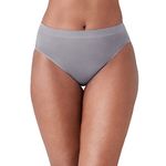 Wacoal Women's B-Smooth High-Cut Panty, Silver Sconce, Small