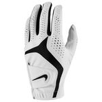 Nike Dura Feel X Golf Glove for Men – Durable Golf Glove for Left Hand – Strong Grip & High Comfort – Breathable Golf Glove, Pearl White/Pearl White/Black, L