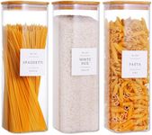 CZZGSM 3 Pack Square Glass Kitchen 