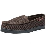 Alpine Swiss Steve Mens Wide Moccasin Slippers Memory Foam Slip On Indoor House Shoes Brown 10 W US