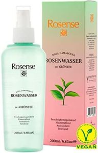 Rosense Rose Water Spray with Green Tea | Facial Treatment, Face Cleansing, Moisturizing, Skin Balancing - Alcohol Free Face Toner - 200 ml