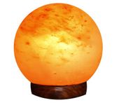 MIND,BODY & SOUL ® * (GLOBE) * SHAPE HIMALAYAN ROCK SALT LAMP for HEALING, FENG SHUI, VASTU & HOME DECOR PACK of 1 (GLOBE SHAPE)