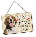 Printjas Beagle Dog Quote Printed Wall Hanging - Sign Board for Living Room/Home/Office, Designer Gift for Family, Friends, Housewarming Gift Idea