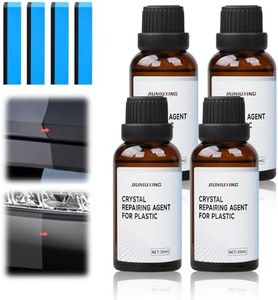 Plastics Parts Crystal Coating, 2025 Upgraded Leather Plastic Polishing Renovation Coating Agent, Car Trim Restorer with Sponge, Crystal Coating for Cars Interior or Exterior (4)