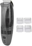 Hair Trimmer, Cordless Vacuum Hair Clippers with Powerful Automatic Hair Suction, Rechargeble Beard Trimmer Electric Shaver with 4 Guide Combs for Mens