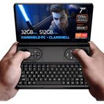 GPD WIN Mini 2024 handheld gaming PC, AMD Ryzen 7 8840U, 8C/16T up to 5.1GHz, Radeon 780M GPU, 32GB LPDDR5 RAM, 512GB NVMe SSD, 7” 1080p 120Hz touchscreen, Wi-Fi 6