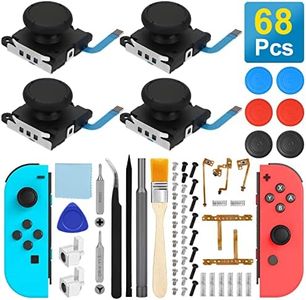 EEEKit Joystick Replacement for Joycon, 3D Analog Thumb Stick Repair Kit for Switch, Switch Lite, Switch OLED, 68PCS