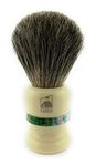 GBS 100% Pure Badger Bristle Ivory with Colored Strip Shaving Brush! Use with any Soap Cream or Foam - Compliments All Razors, and Mugs! Ultimate Best Wet Shaving! 21 MM Knot 100 mm (4" Tall)