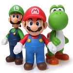 3pcs/set Super Mario Bros Luigi Mario Yoshi PVC Action Figures toy 13cm