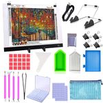 B4 Diamond Painting LED Light Pad Kit, 5D Diamond Painting Accessories Tool Kit Full Drill for Adults, Supplies Includes Storage Case, Pens,Stand,Pad Board and More