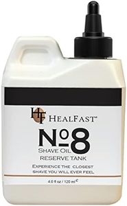 Healfast No 8 Shaving Oil Reserve Tank 4 Oz – Softens, Cleanses Pores – Prevents Razor Drag, Burn & Ingrown Hairs – Shave Oil for Men & Women – Can be used Before & After-Shave