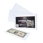 BCW Deluxe Currency Slab for U.S. Bills - 10ct | Clear Polystyrene, Snap-Together Protection Money Case | Ideal for Paper Money Collectors, Museum Quality Display, and Numismatic Preservation
