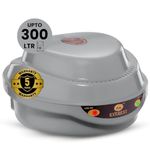 Everest ABS Body EPS 50-N Voltage Stabilizer for Refrigerator Up to 310 liters with LED Indicator | Working Range : (130 V to 290 V) | Capacity: 2 A | 5 Years Warranty - Grey Colour Fridge Stabilizer
