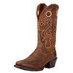 Ariat Men's Sport Square Toe Western Cowboy Boot, Powder Brown, 12 D US