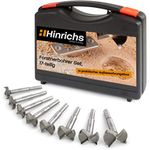 Hinrichs Forstner Bits Set 17 Pieces in plastic case - Forstner Drill Bit Set 15mm to 40mm - Wood drills - Forstner - Forstner Bit Set - Hinge Cutter - Hole Drill Bit - Wood Drills Bits Set