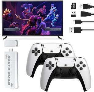 CHICCLO Retro Game Console, Retro Game Stick,2.4G Wireless Mini Video Games Emulator (64G)