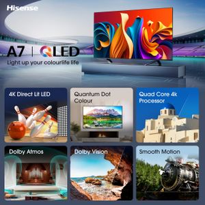 Hisense 55" 4K QLED Smart TV – Ultra HD HDR Display