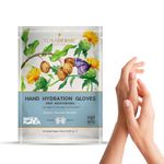 LuxaDerme Korean Hand Hydration Gloves for Dry & Dehydrated Hands with Shea Butter to Deeply Hydrate & Repair Rough Skin | Nourishes Nails & Cuticles | At-Home Manicure | Vegan Skincare for Men & Women