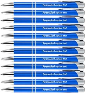 KOLOWKO Personalized ballpoint pen with name or greeting, customized pen, 0.5mm black ink, suitable for men women office school business promotion wedding ballpoint pen gift