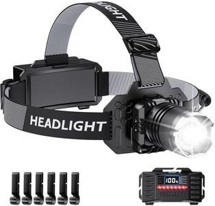 SWZA Super Bright Headlamp Rechargeable, Head Lamp with Motion Sensor