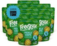 Freestyle Snacks Pickle Chip Snack Packs - As Seen on Shark Tank - Classic Dill - All Natural, Fresh-Packed Deli-Style Pickles - Non-GMO, Kosher, Gluten-Free, Low Calorie- 3.5 Ounce (12 Pack)