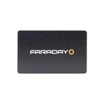 Faraday Card - RFID Scrambler | Premium Contactless Debit/Credit Card Scrambler | RFID Blocking | For Men & Women | Slim Design | Fits in Most Wallets and Purses, Matte Black, Card