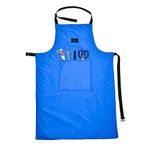 egowz Cryogenic Gloves Low Temperature LN2 Liquid Nitrogen Protective Gloves Cold Storage Safety Frozen Gloves, Blue, One Size