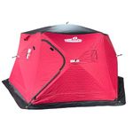THUNDERBAY Ice Cube Series Hex-Hub 8 Man Portable Thermal Ice Shelter, 112 Square Feet of Fishable Area, Portable 8 Person Wide Bottom Insulated Ice Shelter