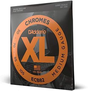 D'Addario ECB82 Chromes Bass Guitar Strings, Medium, 50-105, Long Scale