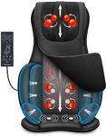 Snailax Shiatsu Massage Chair - Neck Back Massager with Heat & Compress, Full Back Massage Seat Cushion Portable Chair Massagers for Back and Neck,Shoulder,Gifts for Dad/Mom